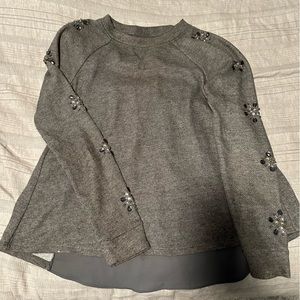 Jennifer Lopez Rhinestone Sleeve Sweater